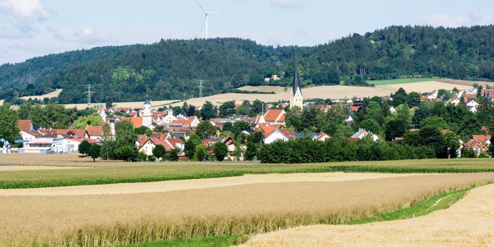 Ländliche Ortslage im Odenwald